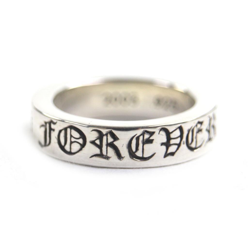 Excellent CHROME HEARTS Ring Spacer Ring Forever 0.2"" Silver 925 mens Used