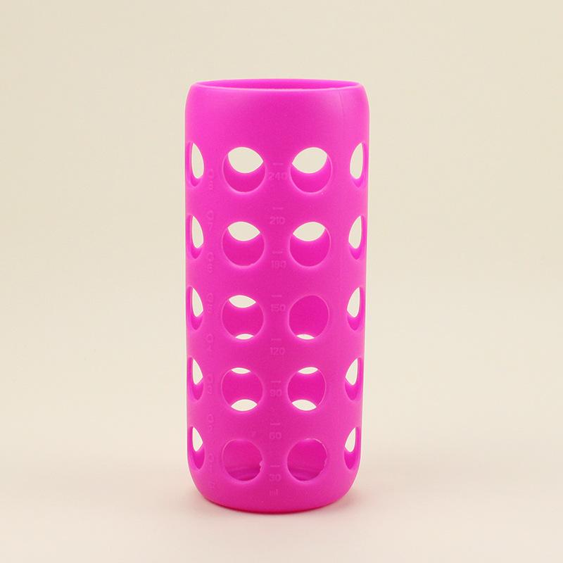 Silicone Sleeve For Glass Baby Bottle Protective Silicone Bottle Cover For Milk Bottle 5.5-6Cm Dia Water Bottle Silicone Sleeve