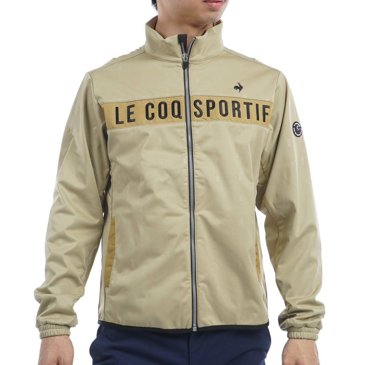 

Coq Sportif Cut and Sew Full Zip Bonded Brushed Lining Windproof Heat Retention Water Repellent Lightweight Elegant Golf LG4FSW52M BG00 [Le Golf]