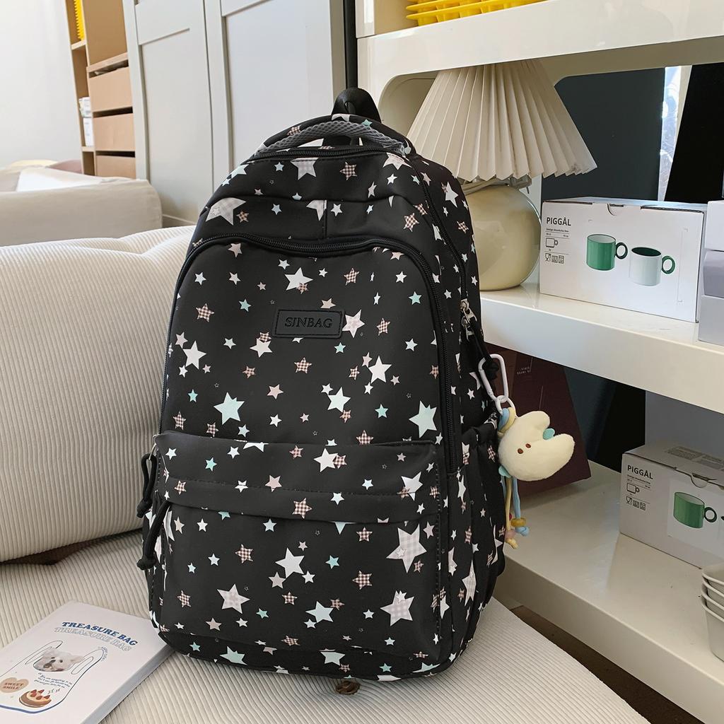 Schoolbag Fashion Burden Reduction School Bag Girls Elementary School Students New Large Capacity Junior High School Students High School Students