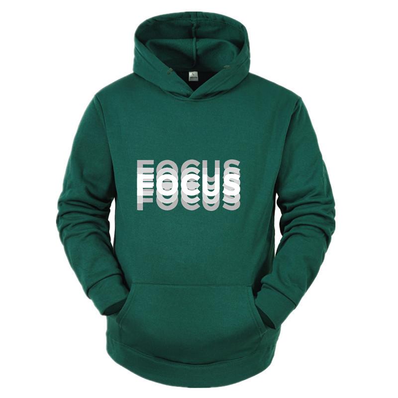 Autumn and Winter New Outdoor Sports Jogging Hoodie Focus Print Daily Fashion Trend Top Men's Casual Street Wear Hoodie