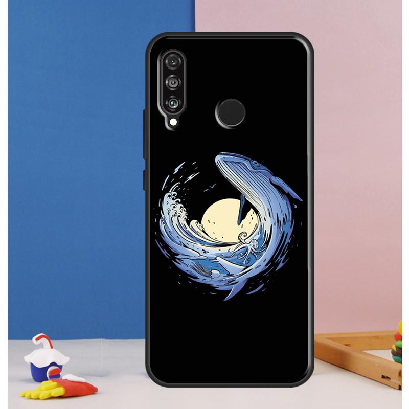 Whale Fish Wave Sea Case For Huawei Nova Y73 Y72 Y70 Y90 Y60 Y61 Y91 12s 12i 11i 8i 9 10 SE P30 P40 Lite P60 Pro