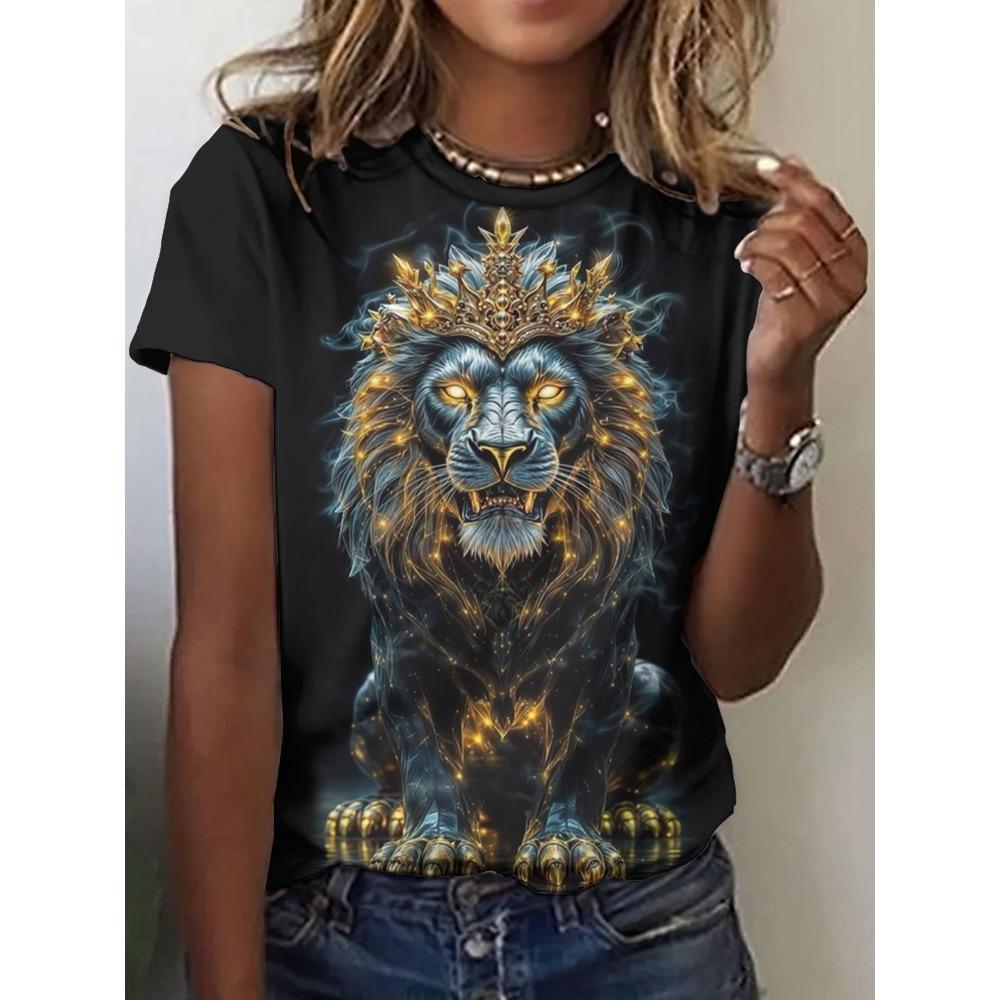 T-shirt women's round neck short sleeved T-shirt