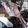 motokano Handlebar Risers for GSR250 and Prevents Back Silver INAZUMA250, 4.5cm Lift, Pain,
