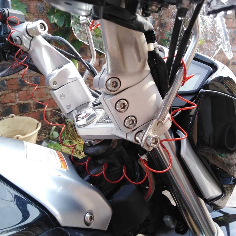 motokano Handlebar Risers for GSR250 and Prevents Back Silver INAZUMA250, 4.5cm Lift, Pain,