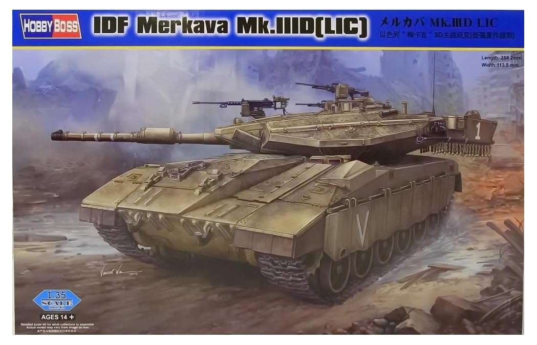 

Hobby Boss 1/35 Серия боевых машин Меркава Mk.IIID LIC Пластиковая модель