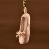 Stylish Ballet Shoe Charm Keyring Mobile Phone Dangle Handmade Keychain Ornament Pendant for Bag and Phone Decoration
