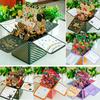 Fun Girlfriend 3D Pops-up Bouquet Gift Festical Party Decor Mothers Day Cards Thank You Cards Blessing Postcard