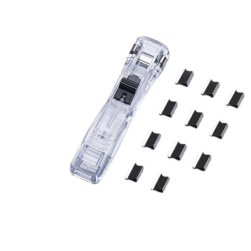 Transparent Metal Push Clip Refills for No-Punching Files and Test Papers