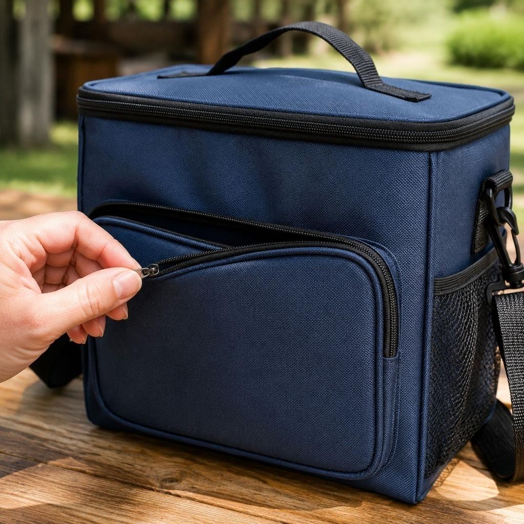 Fabric Lunch Bag Large Capacity Thermal for Picnic and Outdoor