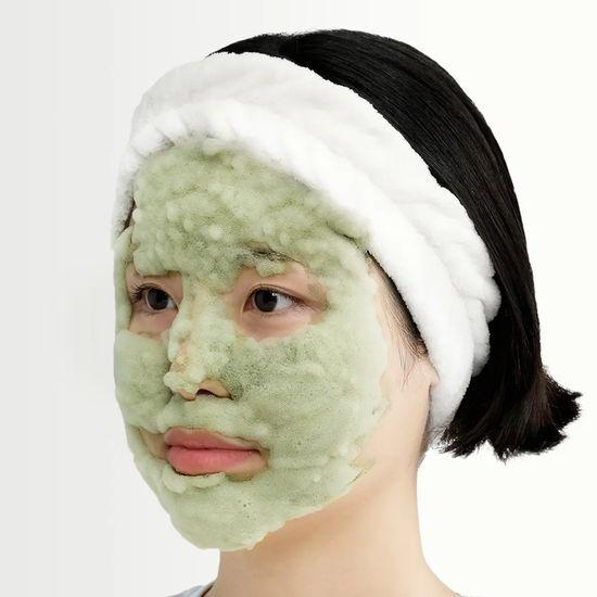 P.CALM Holy Basil Pore Bubble Deep Mask 90g (+ Dual Pore Brush)