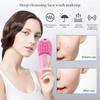 Portable Household Cleanser Rechargeable Electric Ultrasonic Vibration Silicone Cleanser Electric Facial Massager
