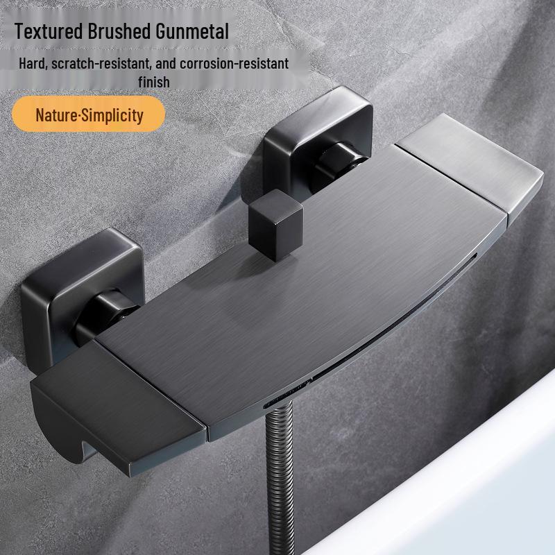 Wandmontierter Luxus-Wasserfall-Badewannen-Duscharmatur