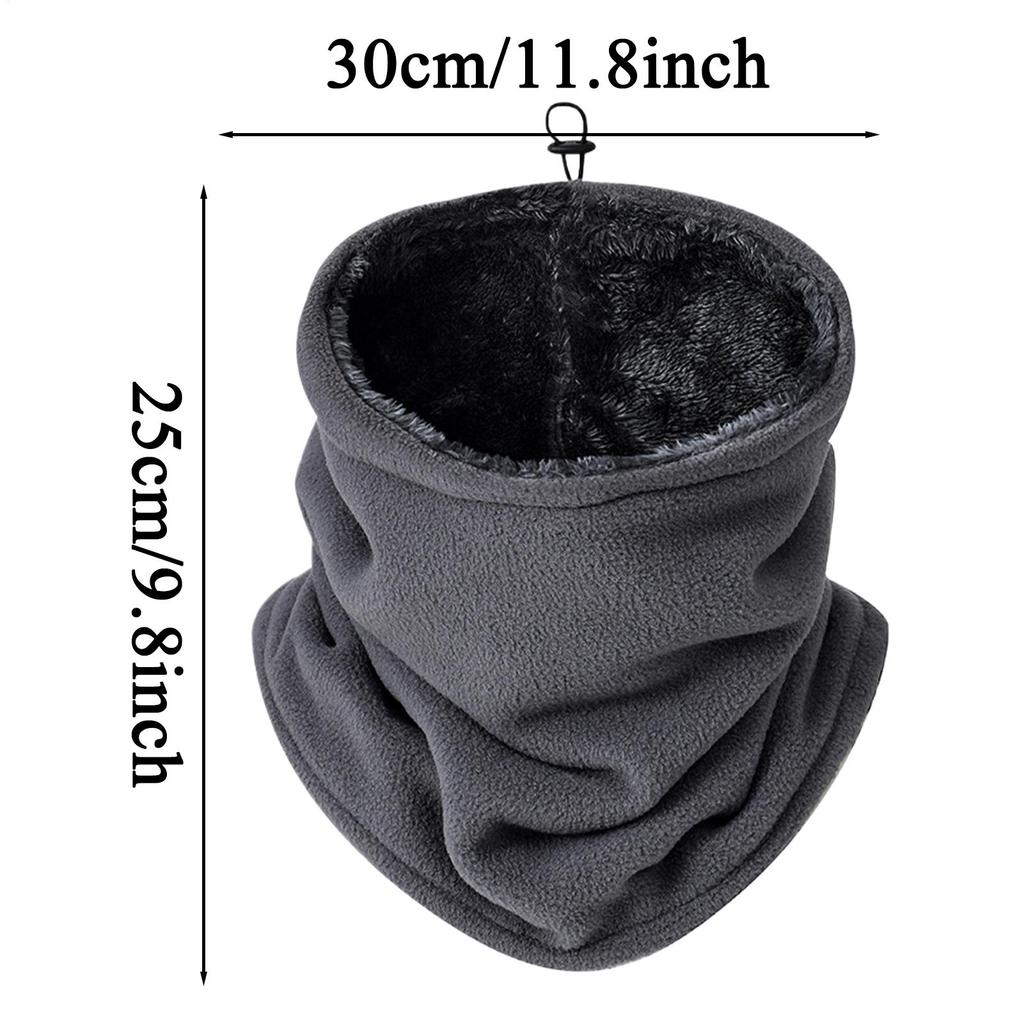 Adjustable Warm Scarf Polar Fleece Windproof Neck Cover  Men Bandana Fleece Neck Warmer Gaiter Ski Tube Scarf Half Face Cover