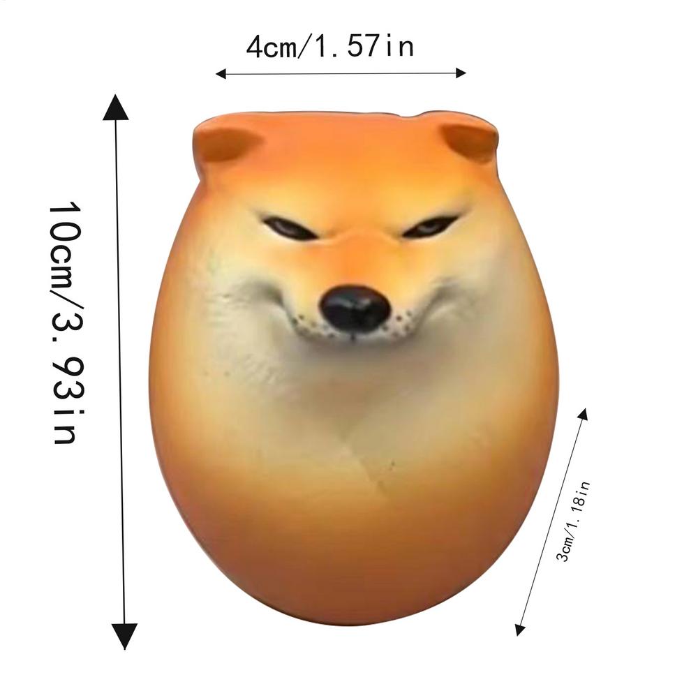 1pcs Creative And Lifelikes Egg Shaped PU Tabletop Decoration Dog And Egg Alliance Decorations Fun Christmas Gifts Squeeze Toy