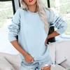Women's Colorblock Sweatshirt Long Sleeve Round Neck Casual Comfortable Loose Lightweight Women's Sweatshirt