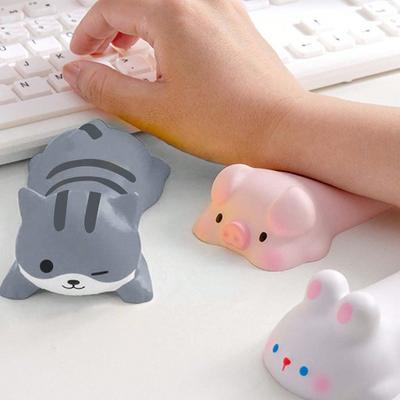 1 Stück Niedliche Handgelenkauflage, Unterstützung für Maus, Tastatur, Computer, Ellbogenpolster, Armauflage, für Schreibtisch, Kawaii, Bürobedarf PU-Mauspad