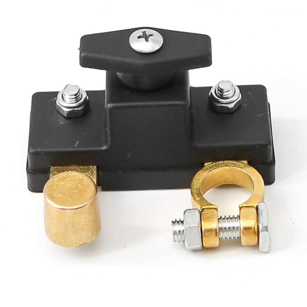 Battery Disconnect Switch for Car Truck Boat Battery Power-off Isolator Cut Off Switch 12V 24V Universal Terminal Anti-Leakage Protection