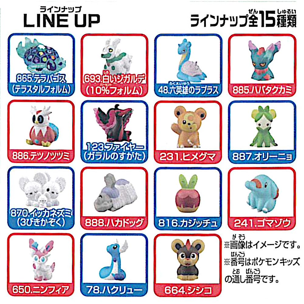 Pokemon Kids Terrapagos Edition 15 Types Total [Full Set] *Not Sold As a Box of 24.