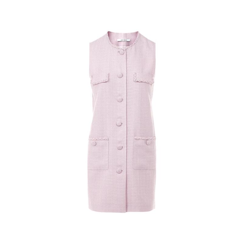 Lancy Round Neck Sleeveless Straight Dress M