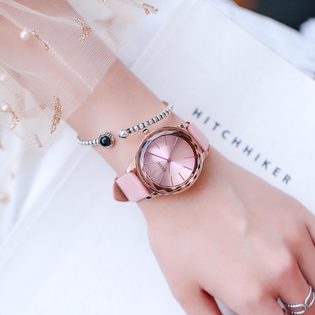 Waterproof Quartz Watch Genuine Leather Watch Simple Fashion Belt Watch Ladies Watch