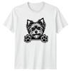 Yorkshire Terrier Dog Peeking Paws Animals Unisexs TShirt Unisex Tee Graphic Unisex