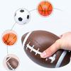 1/2/3PCS Mini Inflation Ball PVC Football Basketball Rugby Parent-kid Interaction Game Props Indoor Outdoor Sport Party Gift ZYF