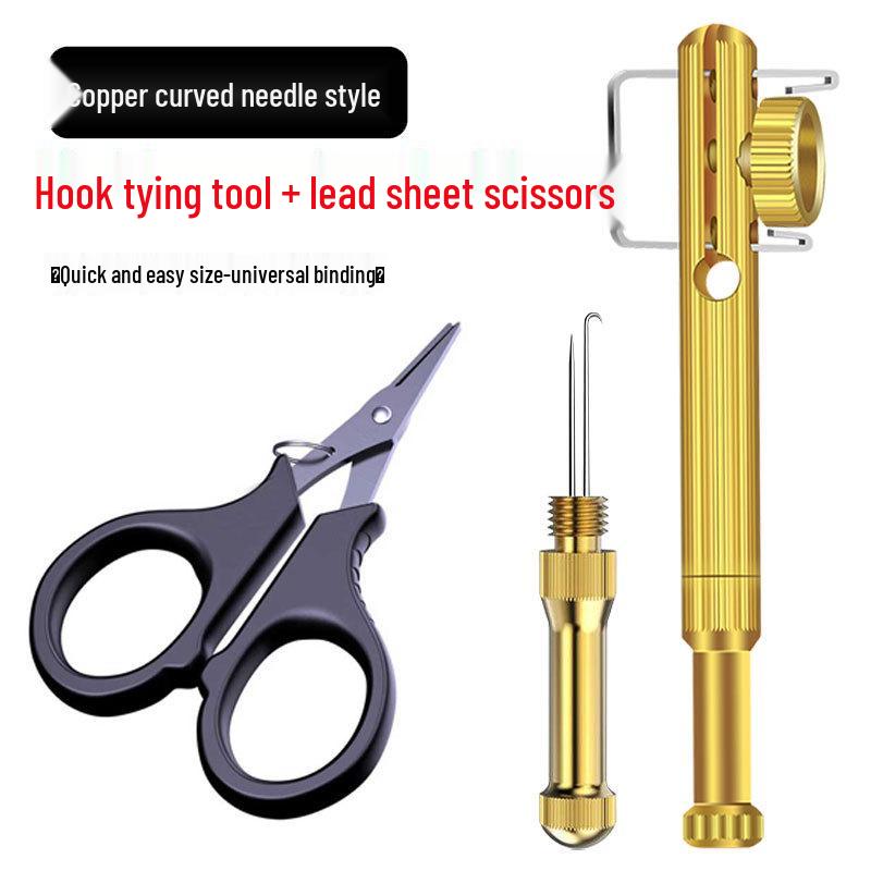 Quick Hook Tying Tool: Manual Knot & Inner Line Guide for Fishing Hooks