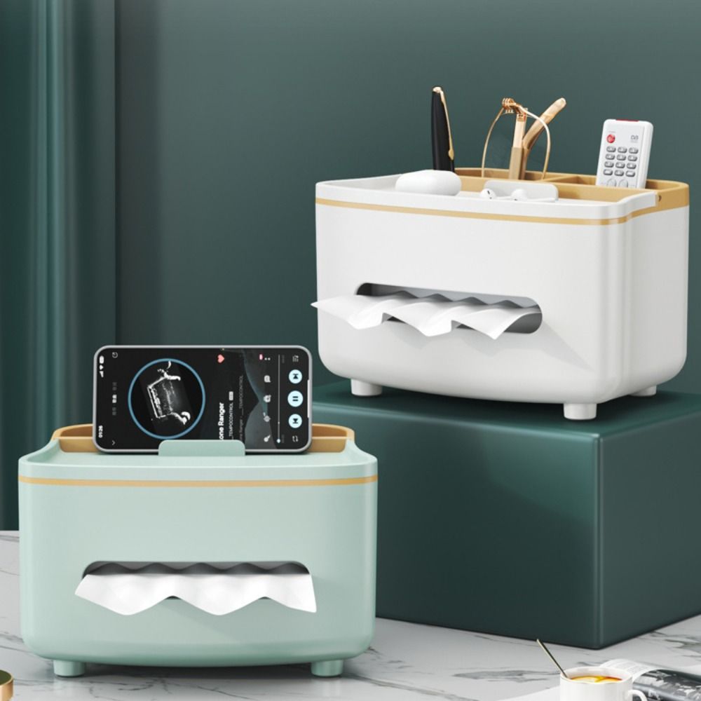 High Quality Multifunctional Tissue Box Light-Luxury Nordic Style Napkin Holder Sundries Storage Box Home Office Use