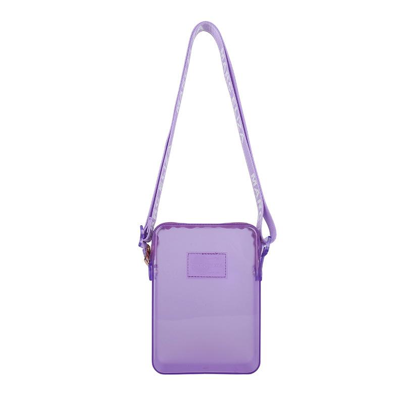 Shoulder bag Fashion small square bag bag Transparent handbag Messenger bag Women's mobile phone bag Women's messenger bag