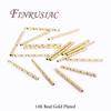 Tube Spacer Bead,18K Gold Plated Straight Tube Beads For Jewelry Making Supplies,DIY Bracelets Necklaces Accessories