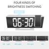 Temperature Display Projection Alarm Clock Backlight LED Alarm Clock  Wall Mount