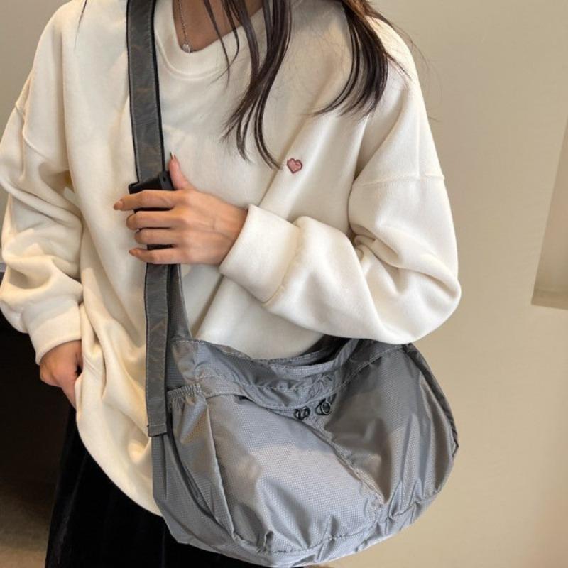 Trendy Fashion Simple Bag Messenger Bag Women's Large-capacity Casual Versatile Shoulder Bag Commuter High-end Women's Bag