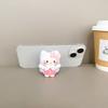 Cartoon Flip Mirror Puppy Mobile Phone Airbag Bracket Back Sticker Kt Cat Devil Makeup Mirror Portable Cute Mirror Sticker