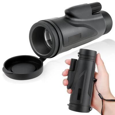 ToopMount 12x50 Monocular, 18mm Aperture, Wide Field of View, Lens Cap, Impact Resistant, Compact, Pocket-Sized, One-Handed Operation, FMC High Transm