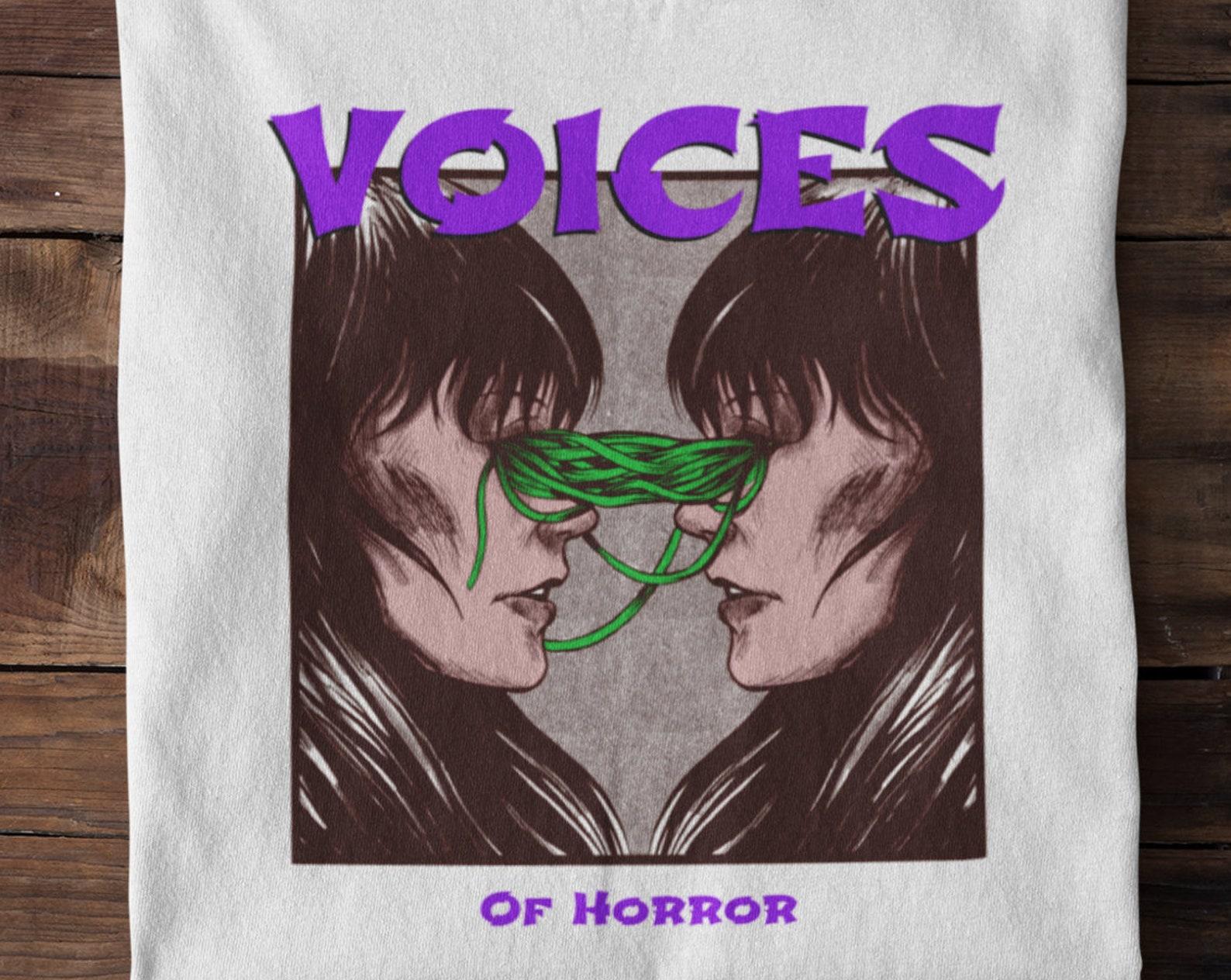 J-Horror T-Shirt: Voices of Horror, Japanese Manga Anime Tee 4XL