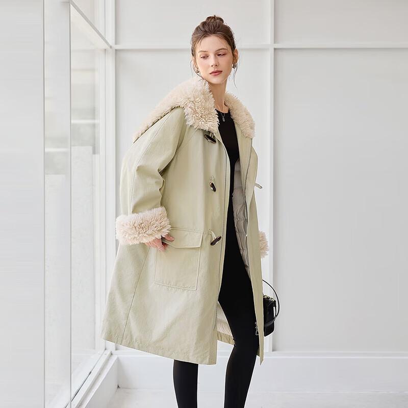 

TaChi Women s 90% Duck Down Over-Knee Winter Coat S