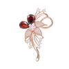 The "Brocade Flower Brooch" Features A Light Luxury Crystal Brooch Design and A Niche Anti-glare Pin