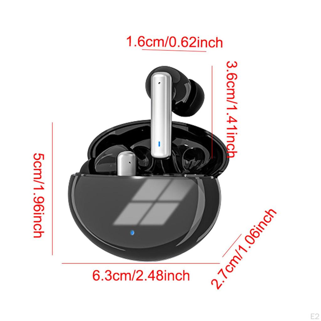 Noise Cancelling Earbuds Accessories BT 5.3 Comfortable with Charging Case Ear Buds Earphone for