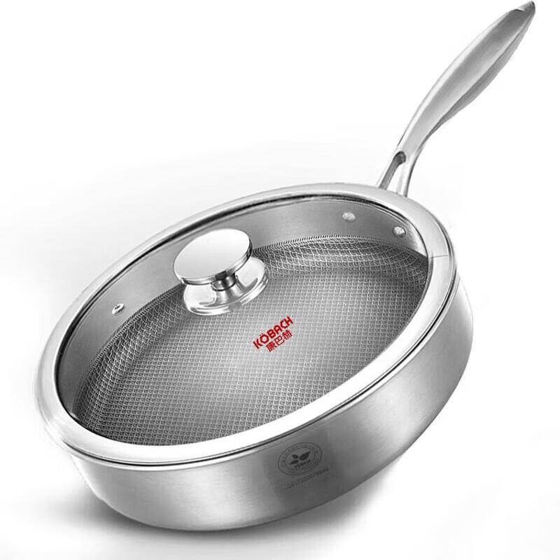 KOBACH JGT26A1 304 Stainless Steel Frying Pan