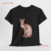 Funny Cat T Shirt Humor for Lovers Vintage Washed Homme Breathable Men Comfortable Slightly Stylish Streetwear