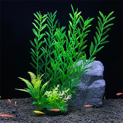Décoration d'Aménagement d'Aquarium, Algues Artificielles, Plantes Aquatiques, Fleurs en Plastique, Plantes Simulées, Algues, Produits Aquatiques
