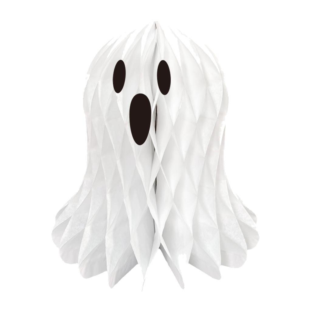 Halloween Honeycomb Ghostly Ornament Reusable 3D Paper Lanterns Wall Hanging Halloween Party Decoration for Indoor