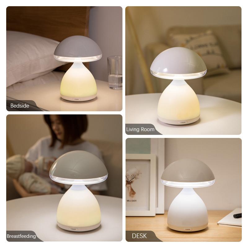 LED Pilz Kleine Tisch Lampe Tragbare USB Lade Dimmbare Blume Knospe Lampe Schlafzimmer Nacht Lampe