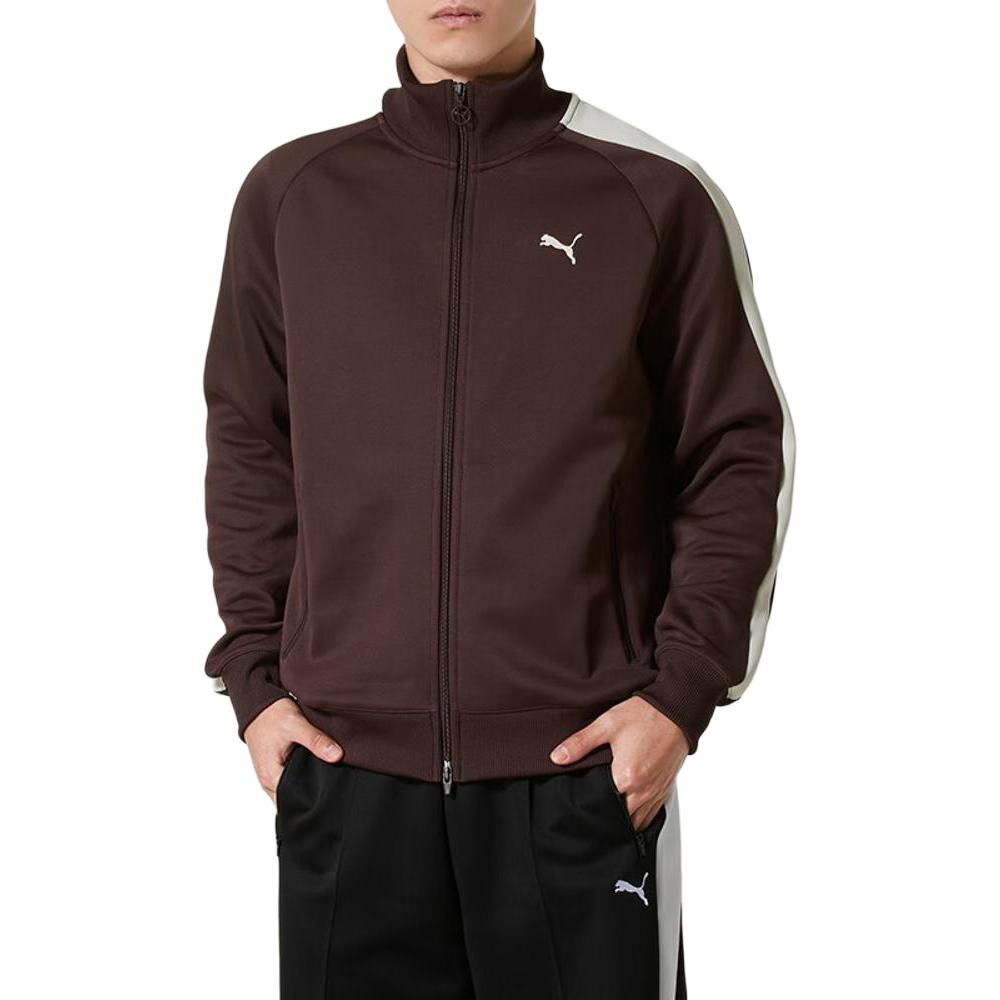 Puma T7 Fw25 Knitted Stand Collar Sports Zip Long Sleeve Jacket Men jackets 631858-31