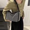 Fashionable Trendy Shiny Rhinestone Tote Bag For Women Elegant Shoulder Crossbody Handbag