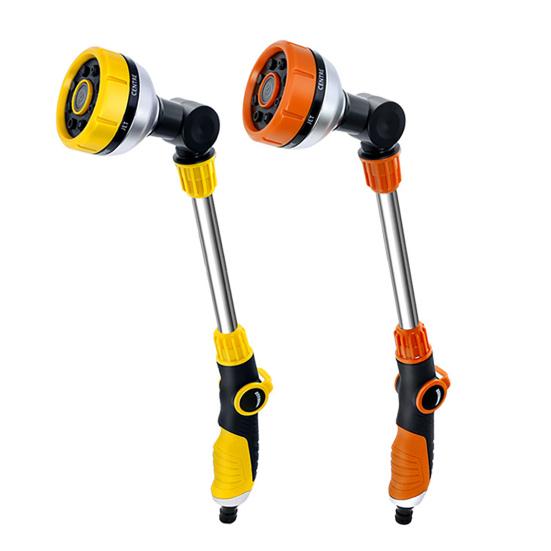 Garden Hose Sprayer Wand with 8 Spray Modes 180 Degree Angle Adjustable Sprinkler Head