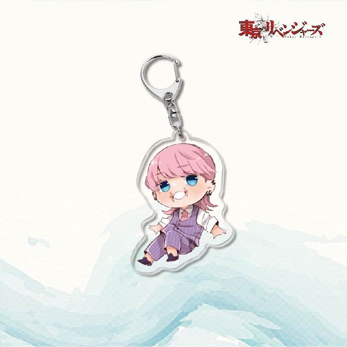Anime Keychain Tokyo Revengers Manjiro Ken Takemichi Hinata Atsushi Acrylic Women Accessories Cute Bag Pendant Key Chain Presents