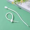 12cm Multicolor Silicone Cable Ties Reusable Adjustable Wire Organizer Straps Durable Cord Management Holders for Home Office Computer Cable Storage