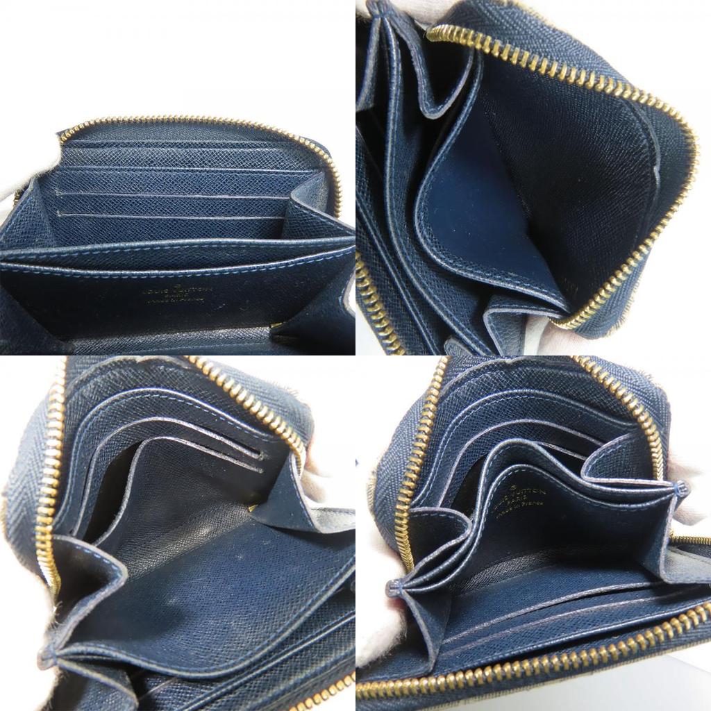 Gebrauchter LOUIS VUITTON Münzetui Münzbörse M63004 Monogramm Ideal Onkel Marineblau System Kartenetui